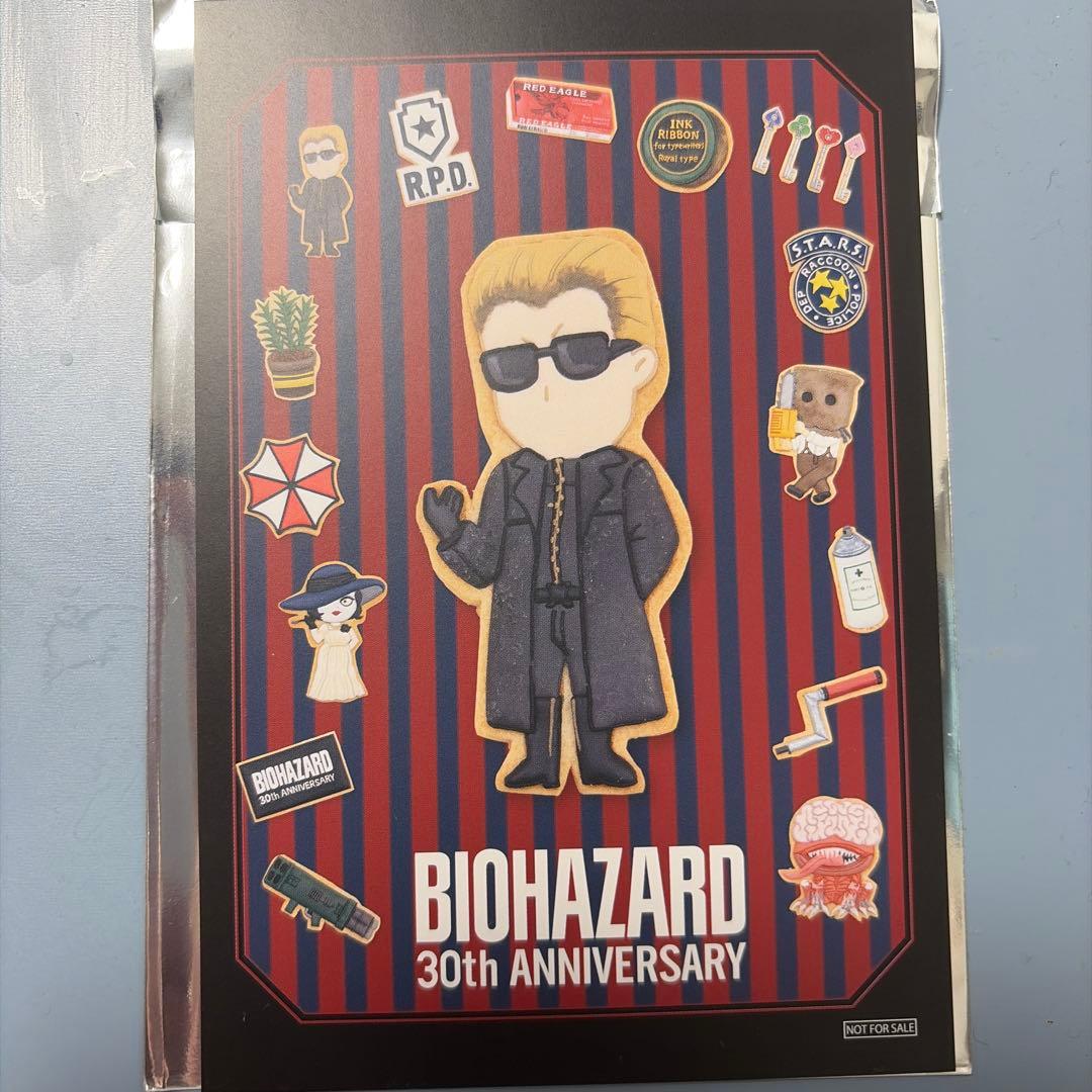 バイオハザード 30th 30周年 特典 イラストカード ウェスカー b11