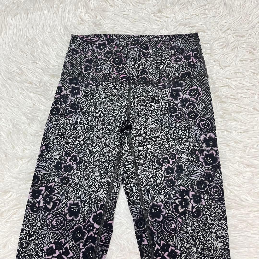 美品 ルルレモン lululemon ヨガ スポーツ スパッツ レギンス 花柄