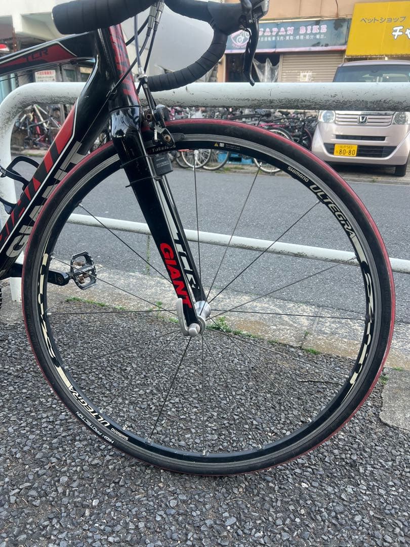 GIANT TCR ロードバイク ブラック レッド ULTEGRA 現地取引
