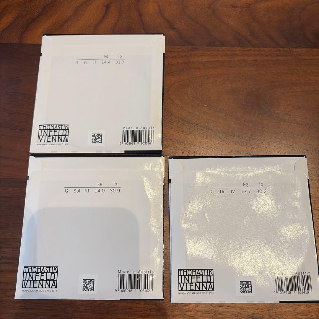 新品チェロ弦DGC線PeterInfeld(ペーターインフェルト)