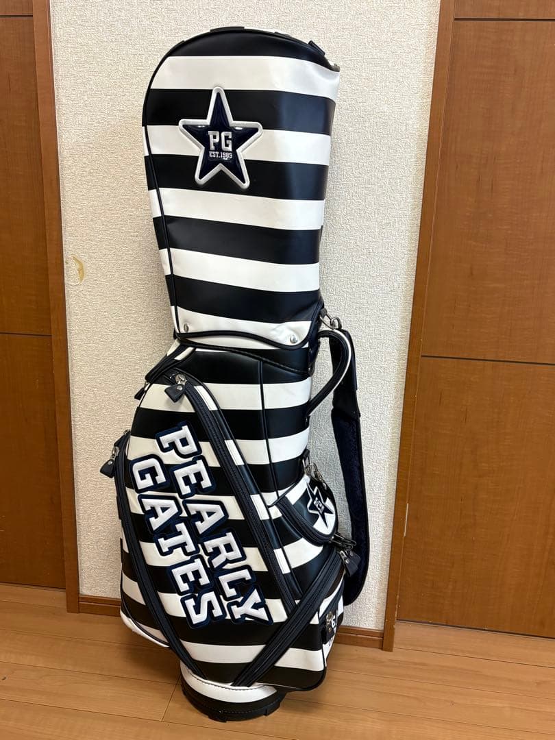【最終価格！早い者勝ち】パーリーゲイツ　ストライプキャディーバック