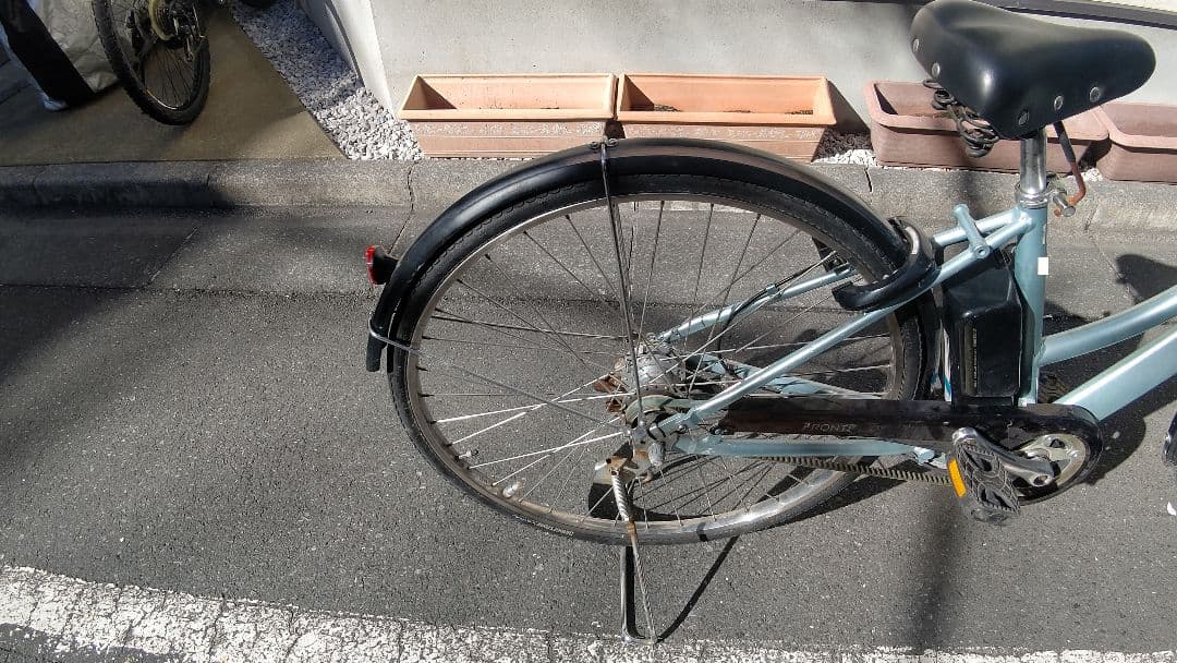 タイヤ前後新品　アルベルト 27インチ 内装5段 電動自転車 ブリヂストンり