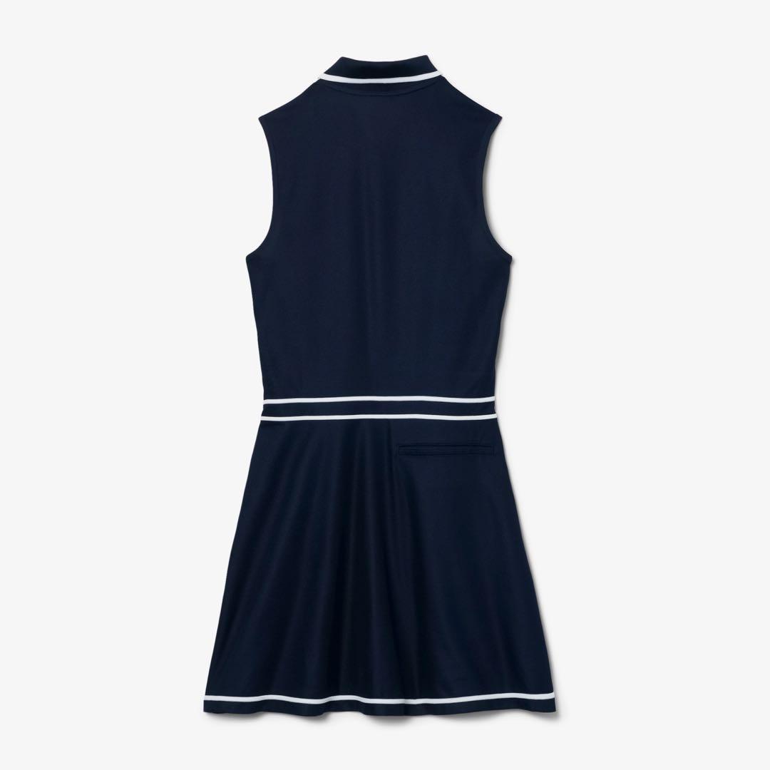 【Lacoste ゴルフ】ウルトラドライ鹿の子地ポロドレス