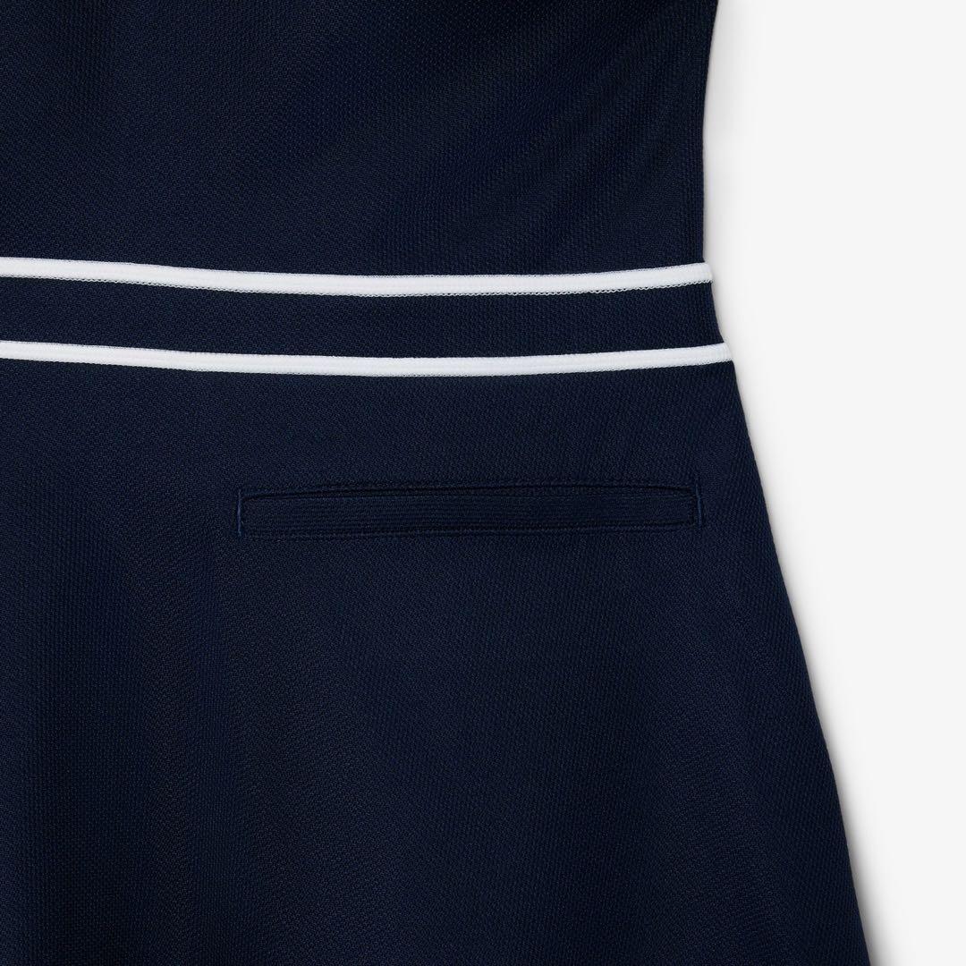 【Lacoste ゴルフ】ウルトラドライ鹿の子地ポロドレス