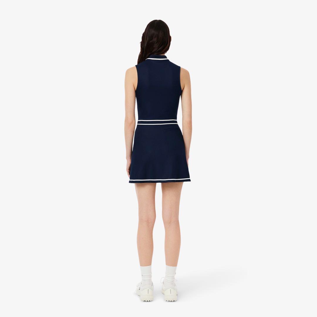 【Lacoste ゴルフ】ウルトラドライ鹿の子地ポロドレス