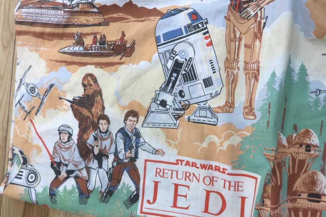 STAR WARS 80s ジェダイの帰還 ベッドシーツ ヴィンテージ【G】.