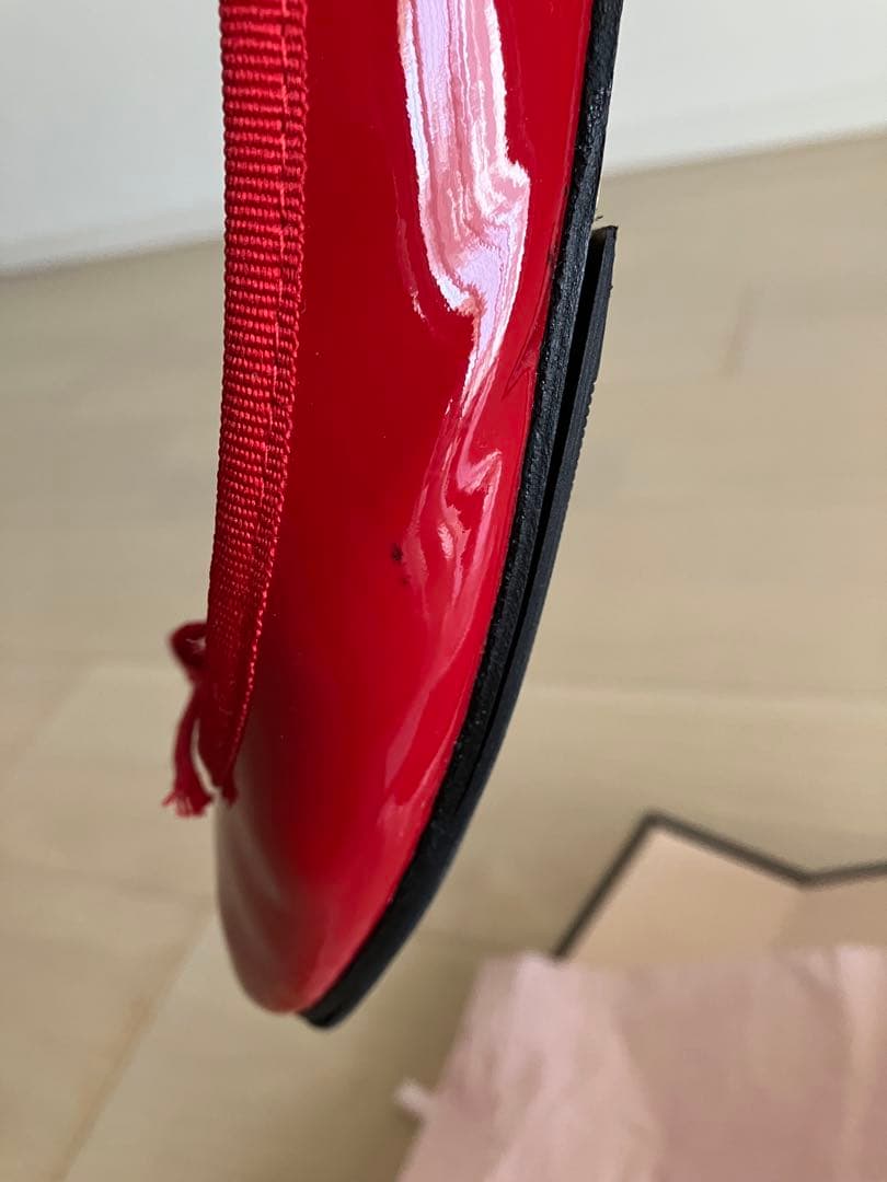 Repetto 赤 サンドリヨン　バレエシューズ　38