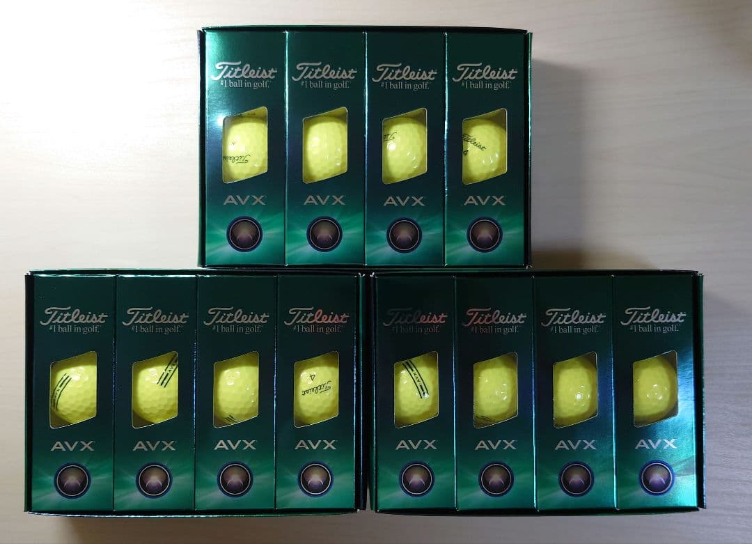 【外装一部傷みあり】Titleist AVX ゴルフボール 3ダース