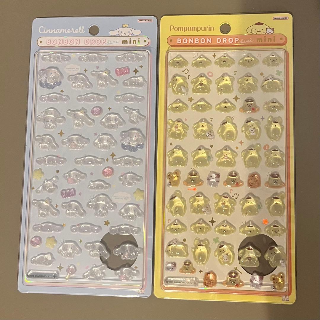 正規品 ボンボンドロップシールミニ サンリオ 全8種 コンプリートセット