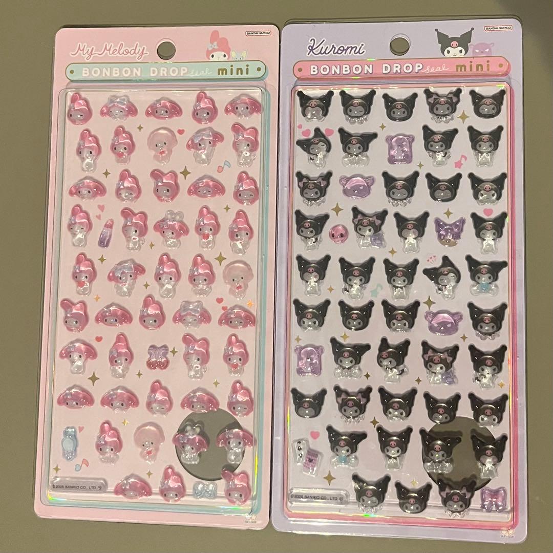 正規品 ボンボンドロップシールミニ サンリオ 全8種 コンプリートセット