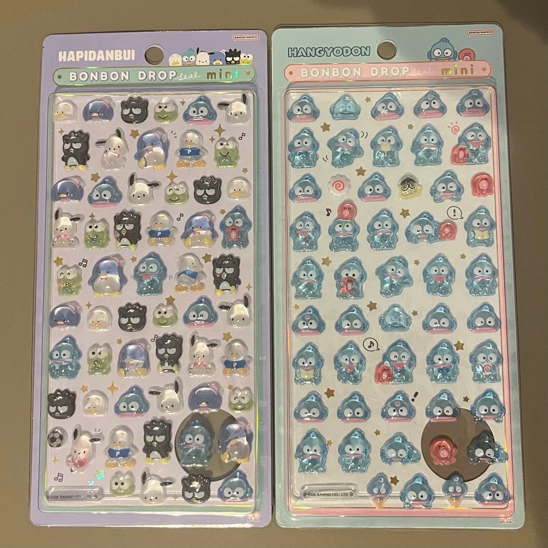 正規品 ボンボンドロップシールミニ サンリオ 全8種 コンプリートセット