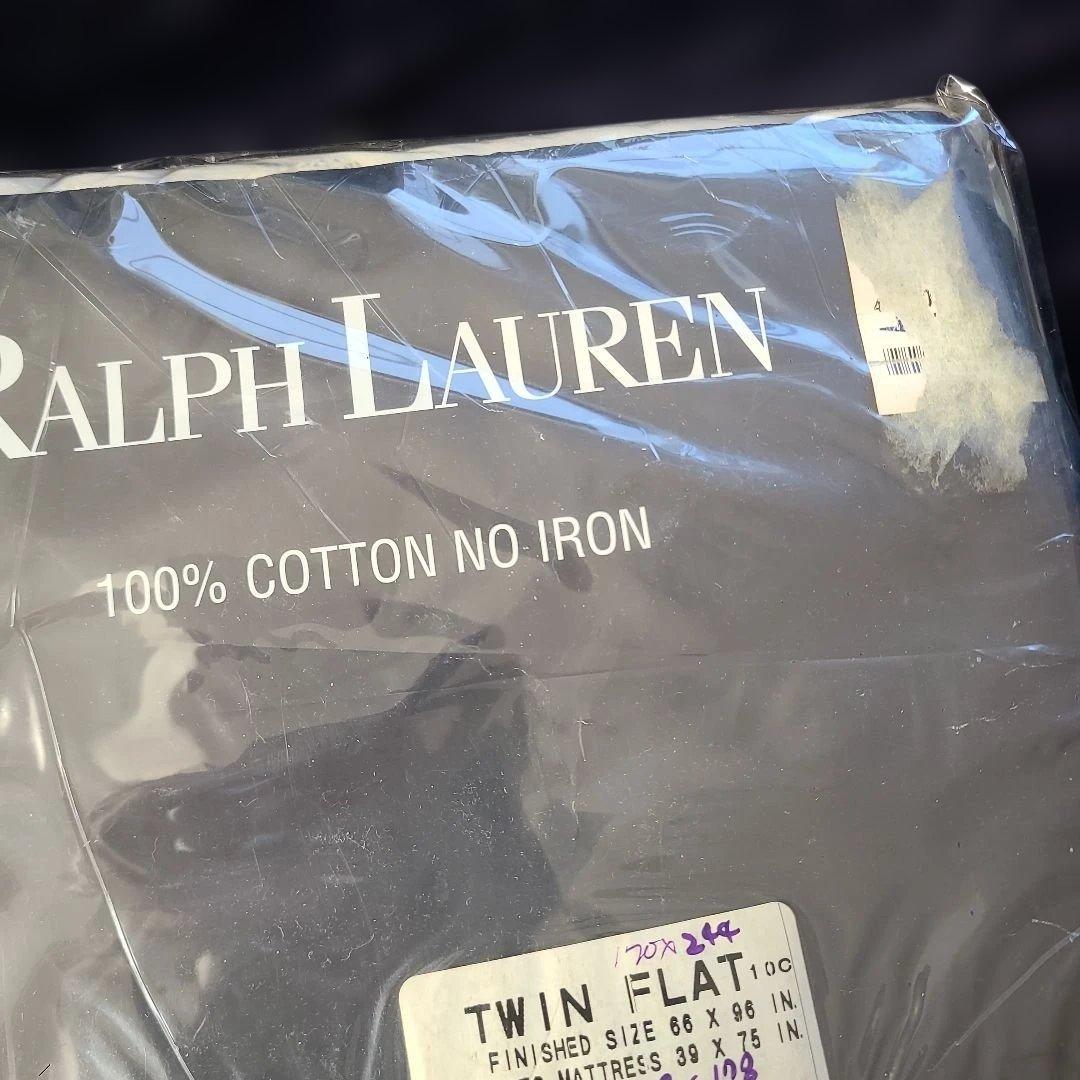 Ralph Lauren ツインフラットシーツ 100%コットン