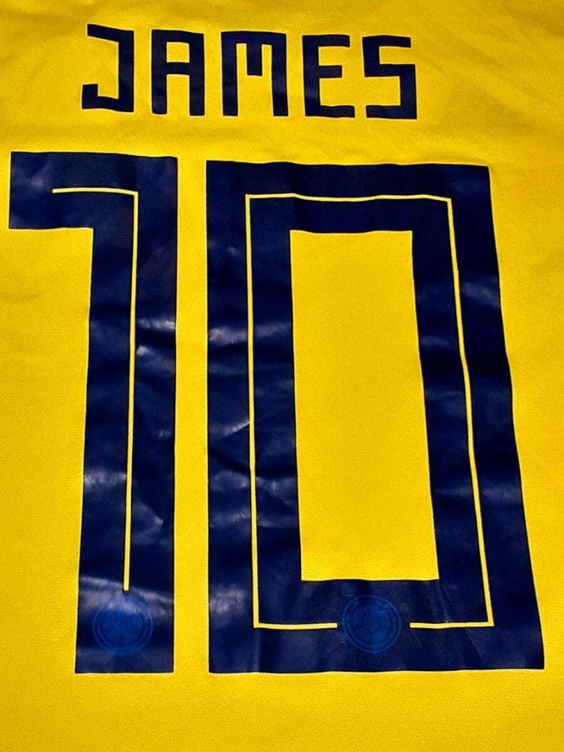 サッカーコロンビア代表【10番ハメス・ロドリゲス】ホームユニフォーム Sサイズ