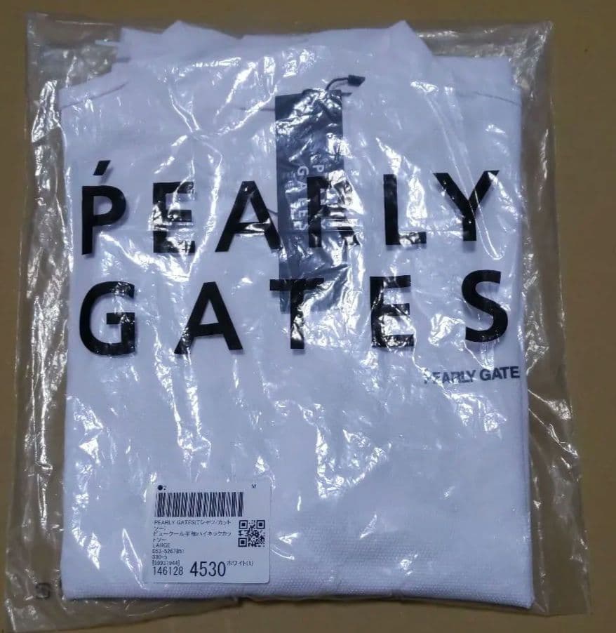 【新品未使用品】PEARLY GATES ゴルフ用 半袖モックネックシャツ