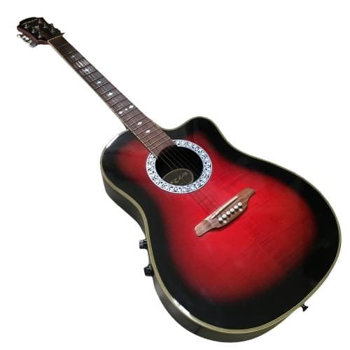 Y USED エレアコ ギター ARIA AMB-35 電池不要 アリア レッド