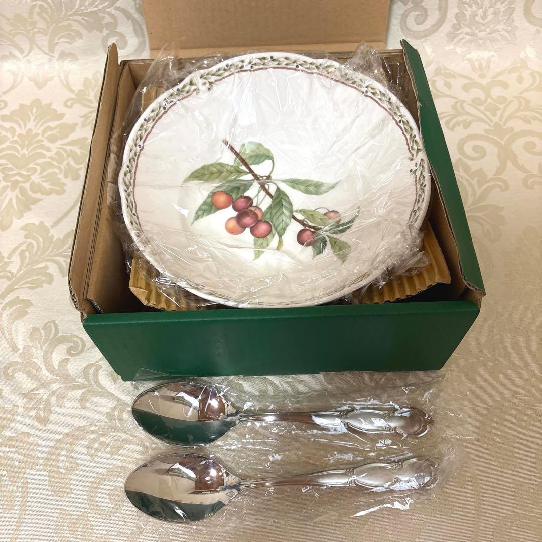 Noritake ♣️ロイヤルオーチャード マルチボウル ペアセット(スプーン付)