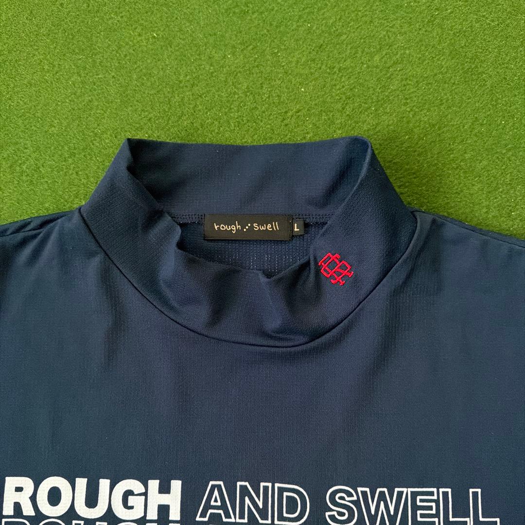 rough & swell ネイビー モックネックシャツ