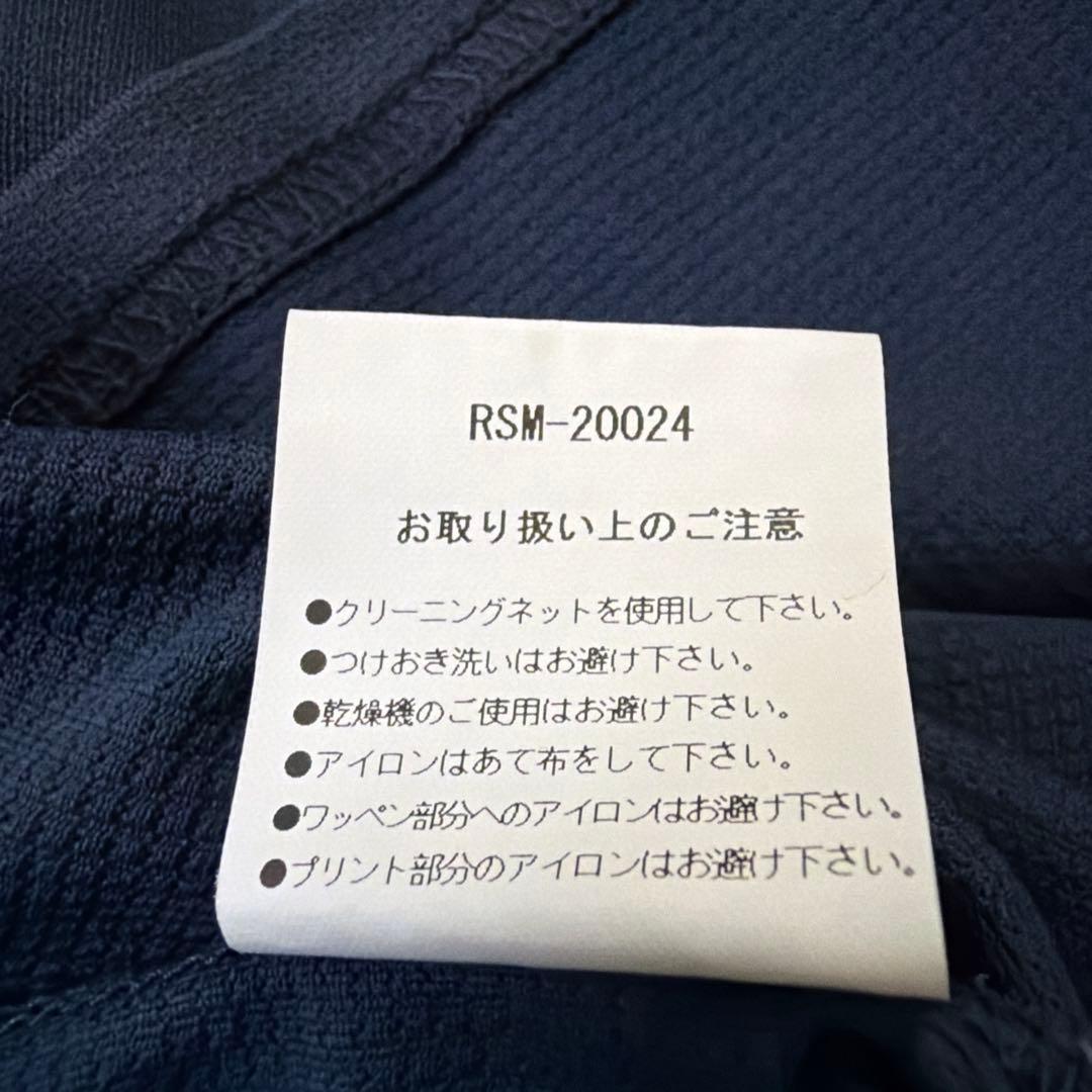 rough & swell ネイビー モックネックシャツ