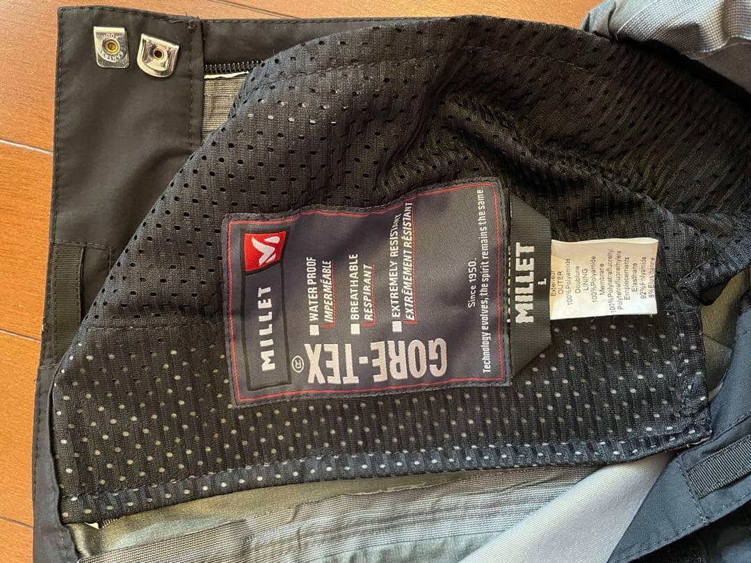 MILLET スノーボードパンツ ブラック GORTEX