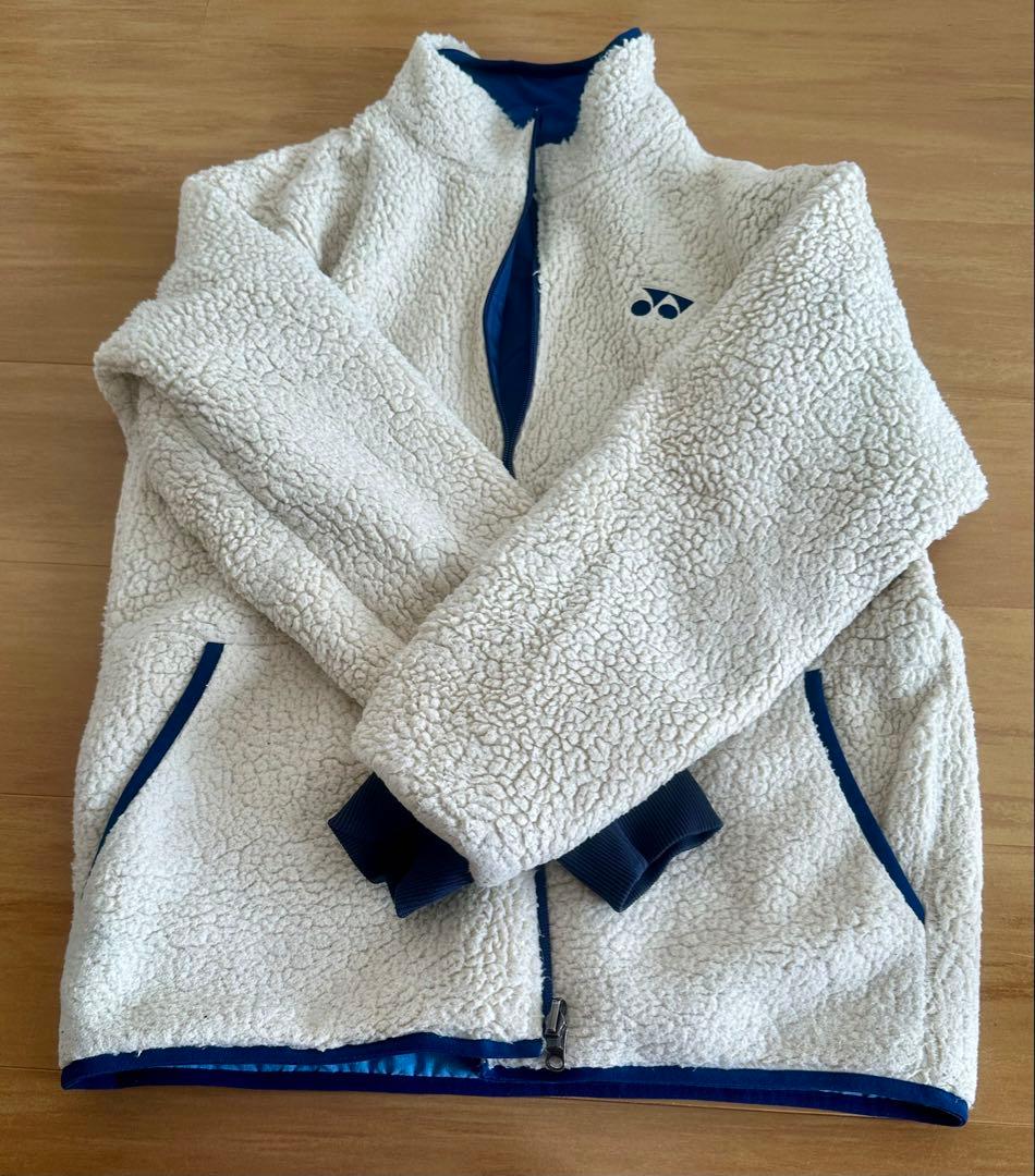 ヨネックス(YONEX)ボアリバーシブルジャケット/マリンブルー