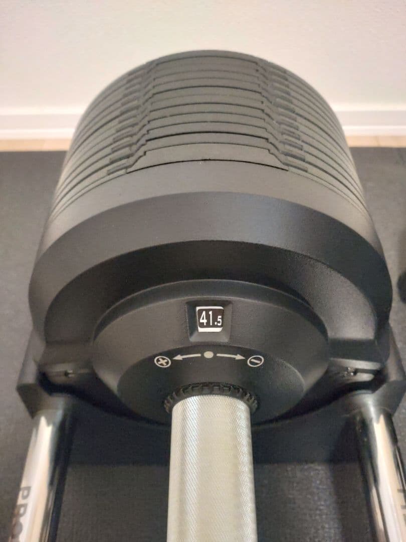 【引取限定】プロバーベル　可変式ダンベル　41.5kg、ベンチ、マットのセット