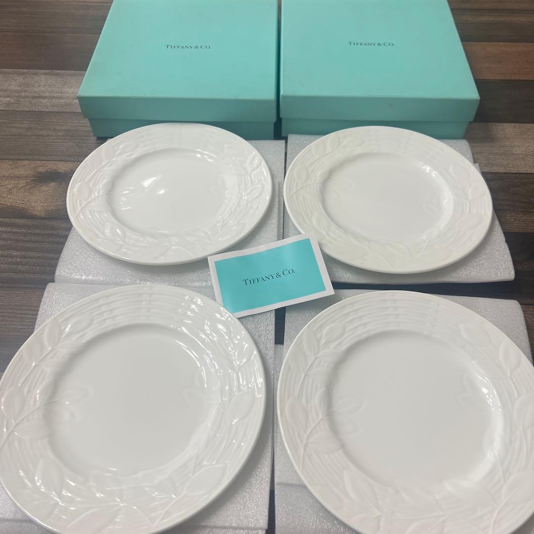 新品・未使用・長期自宅保管★Tiffany＆Co. ★ お皿4枚セット