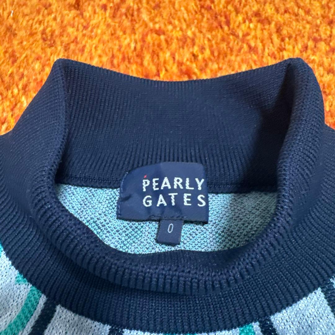 PEARLY GATES ロゴ長袖　春　秋　ゴルフ　レディース　白　緑　紺