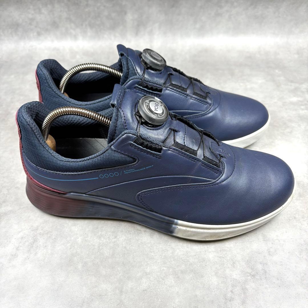【美品】ECCO ゴルフ S-THREE BOA GORE-TEX スパイクレス