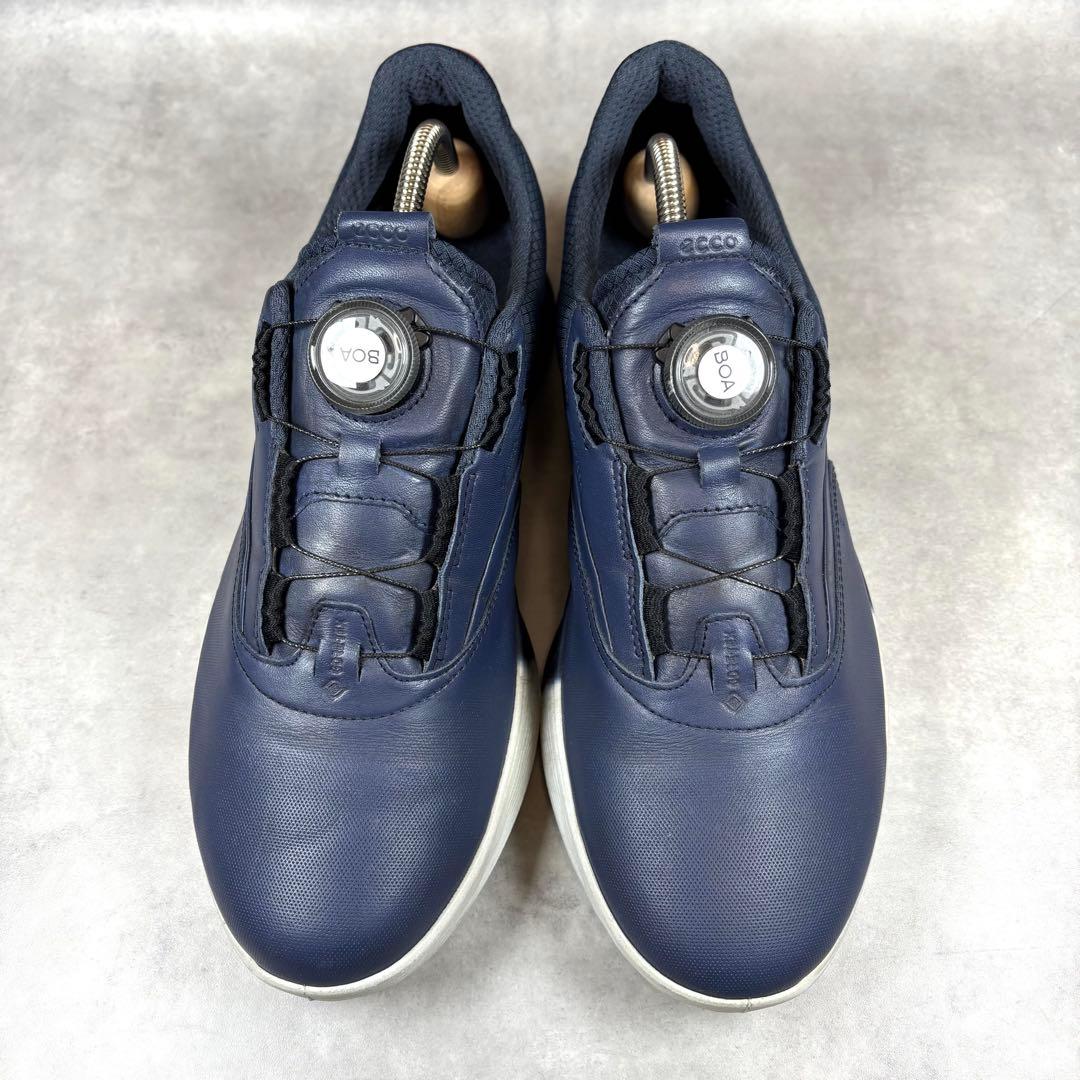 【美品】ECCO ゴルフ S-THREE BOA GORE-TEX スパイクレス
