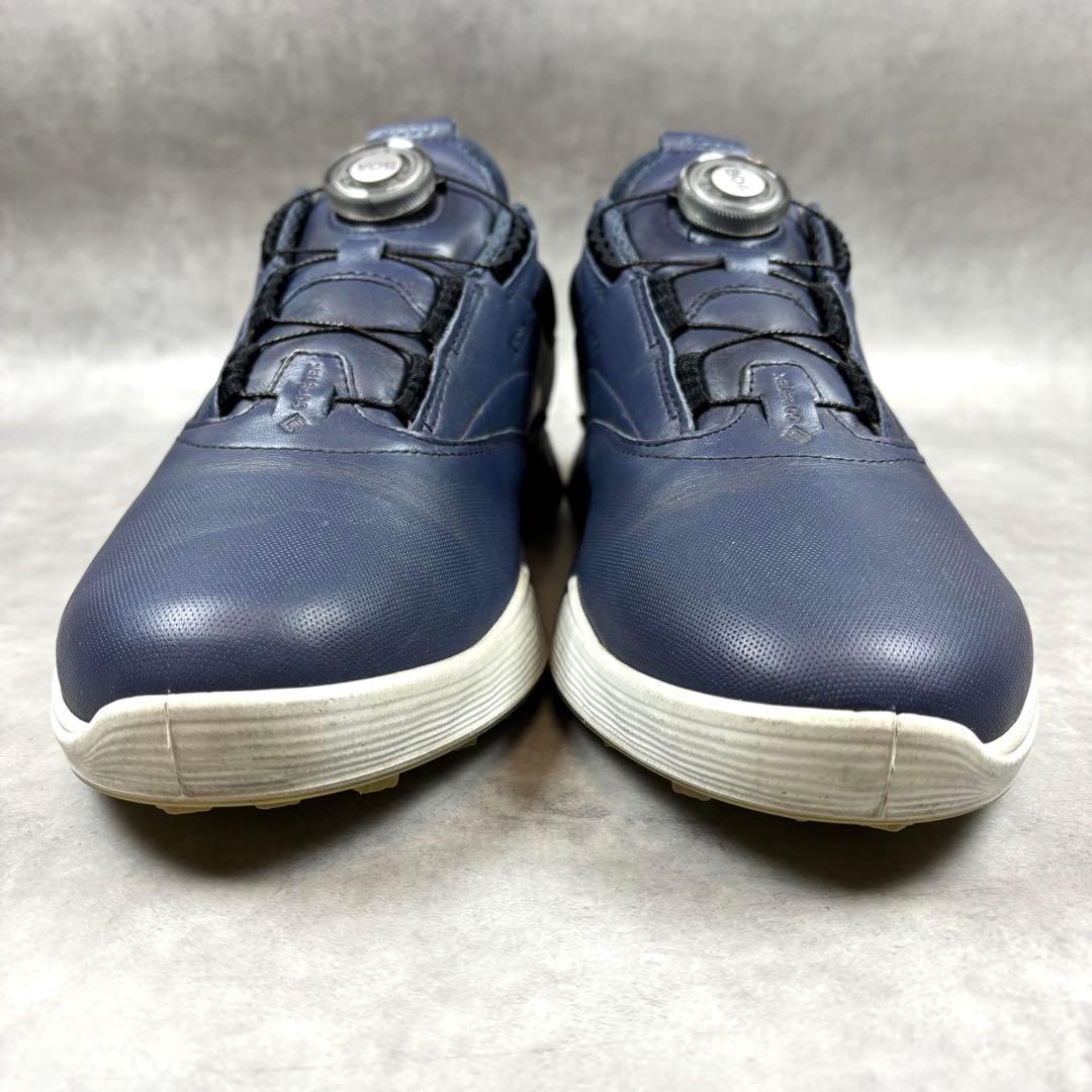 【美品】ECCO ゴルフ S-THREE BOA GORE-TEX スパイクレス