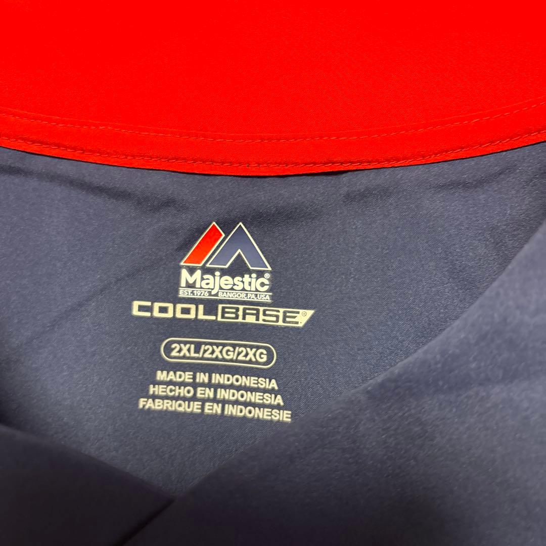 新品未使用タグ付きRED SOX Majestic ユニフォーム 2XL 半袖