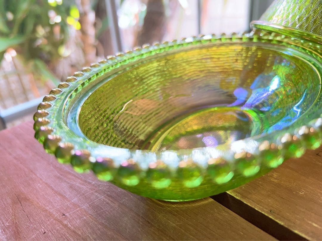 【INDIANA GLASS 】Chicken Dish  アンカーホッキング