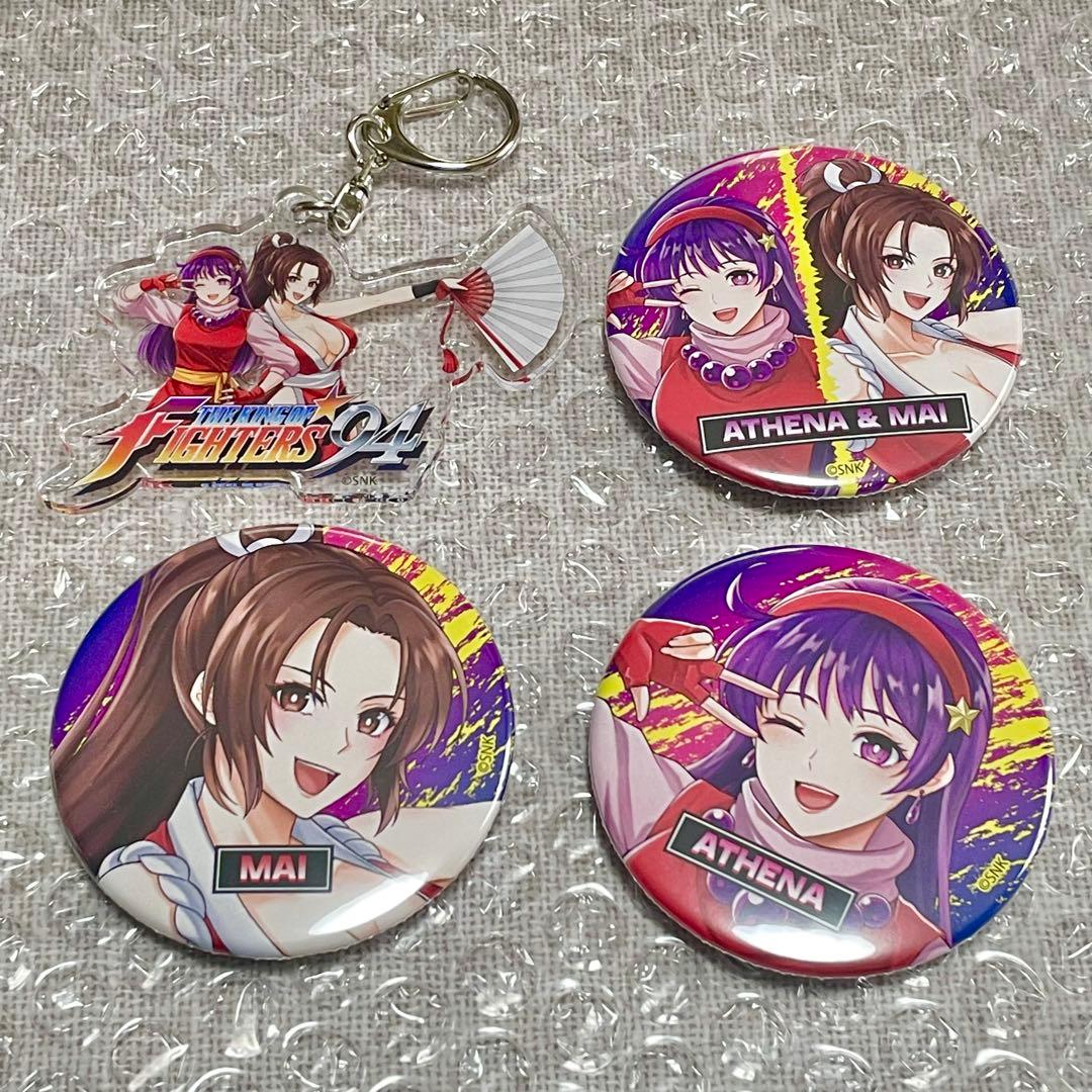 ブックオフコラボ　KOF'94 アテナ 不知火舞 缶バッジ アクキー　限定