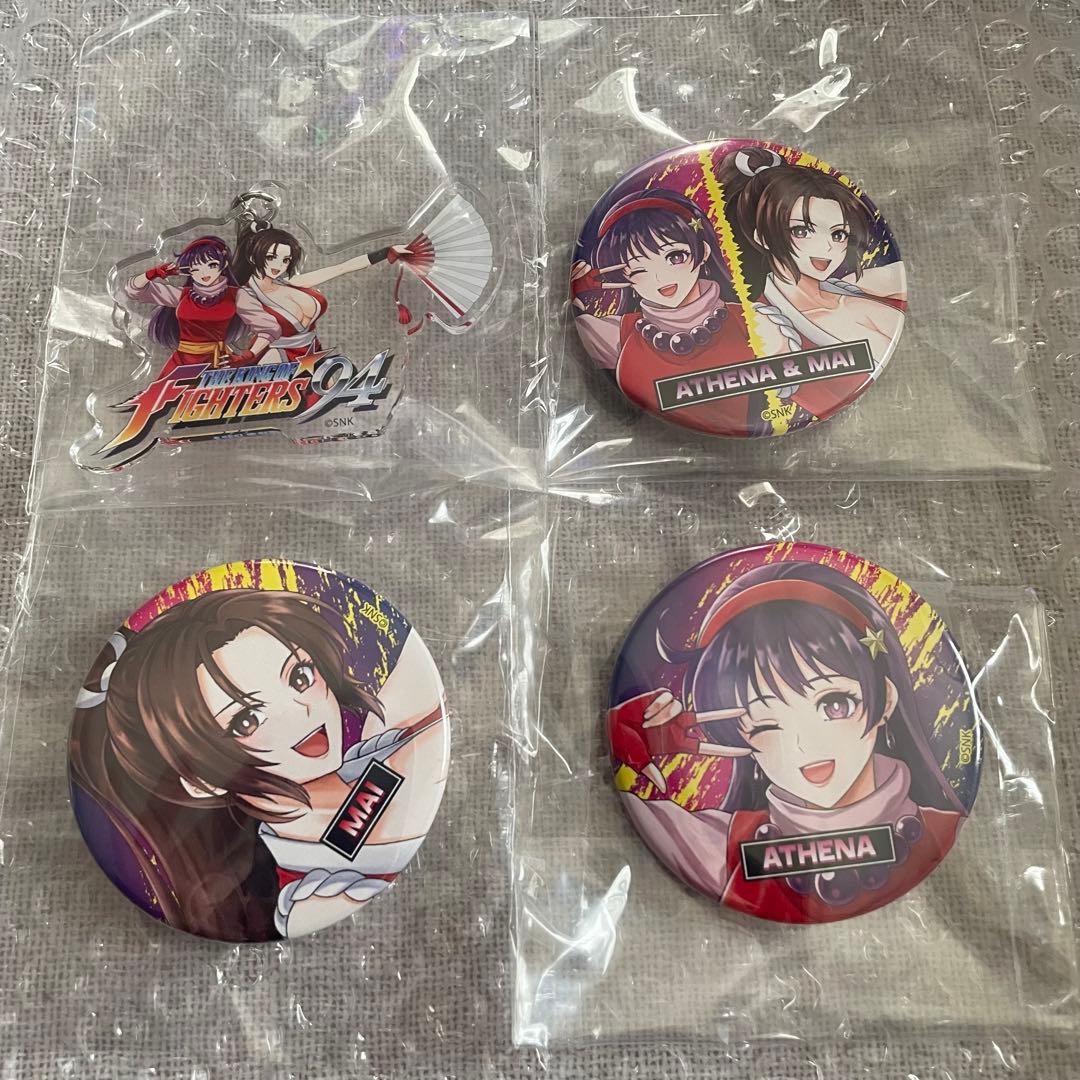 ブックオフコラボ　KOF'94 アテナ 不知火舞 缶バッジ アクキー　限定