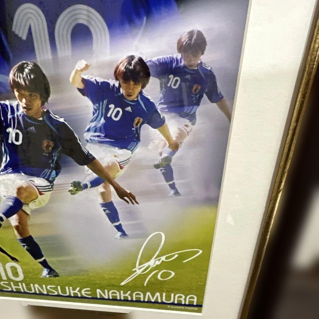 JFA サムライブルー2006 中村俊輔 10 MF 額縁入りポスター