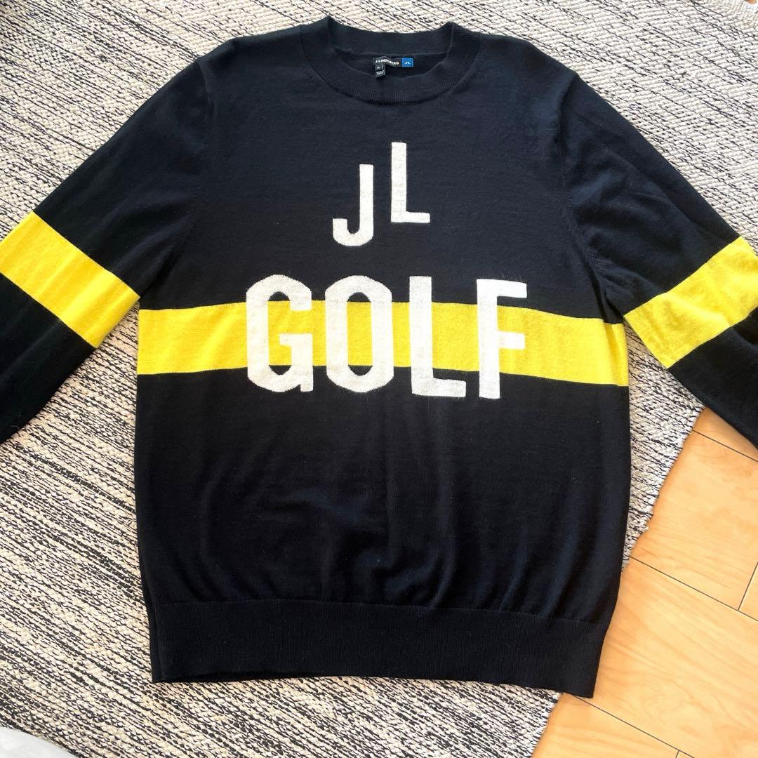 J.LINDEBERG ジェイリンドバーグ 長袖ニットセーターブラック