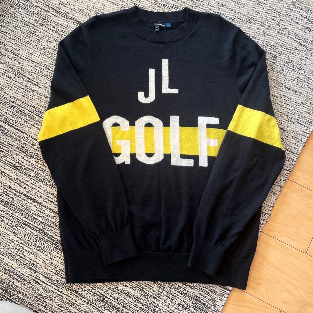 J.LINDEBERG ジェイリンドバーグ 長袖ニットセーターブラック