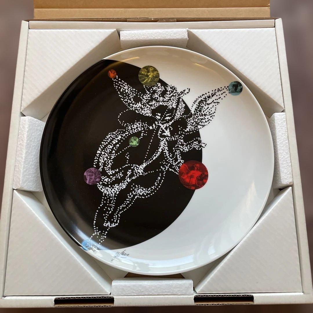 森永製菓 100周年 天使が集うパーティープレート　横尾忠則　月の光　大皿