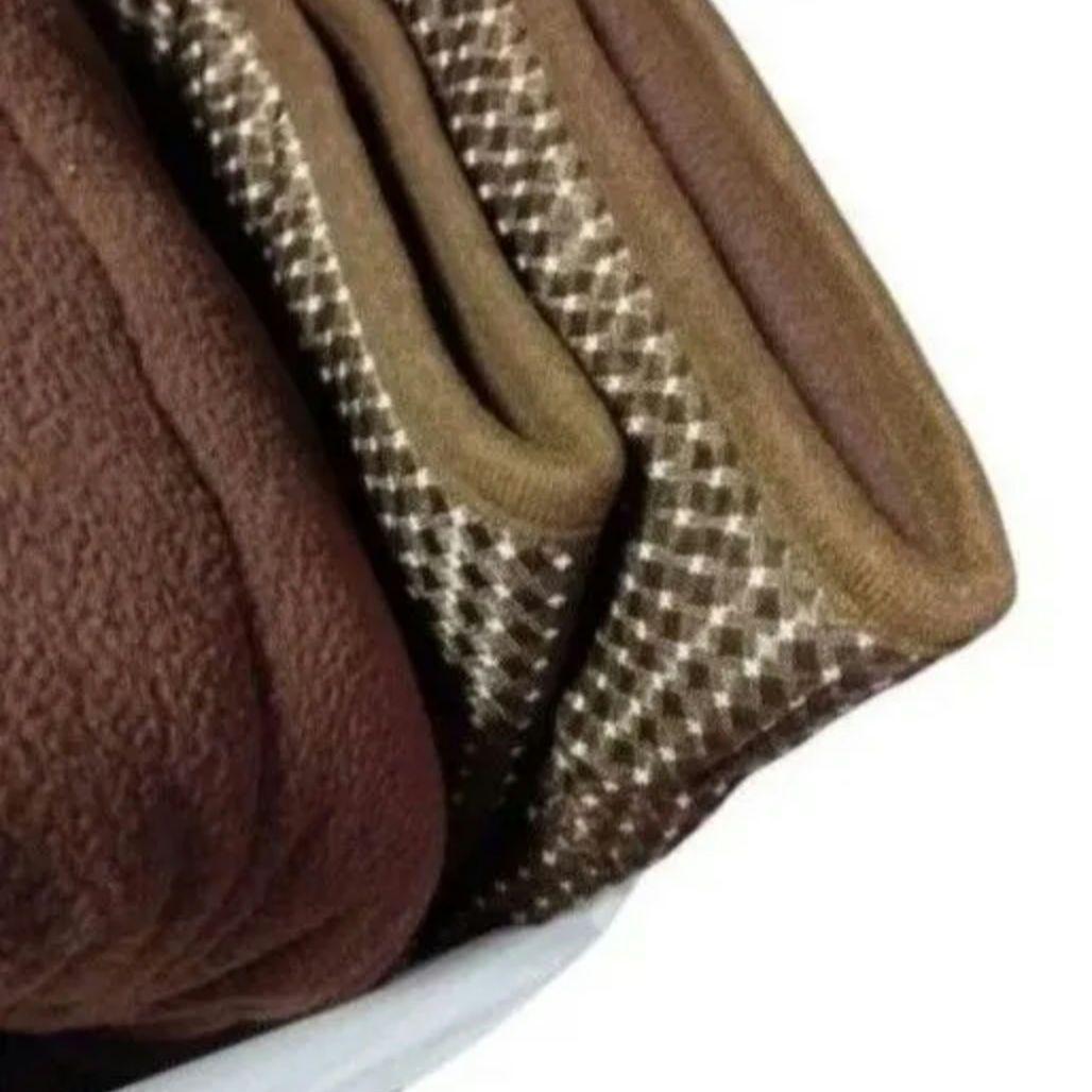 B品 ニッセン 洗えるこたつ布団 厚手 ブラウンドット 正方形 ダイニング 高脚