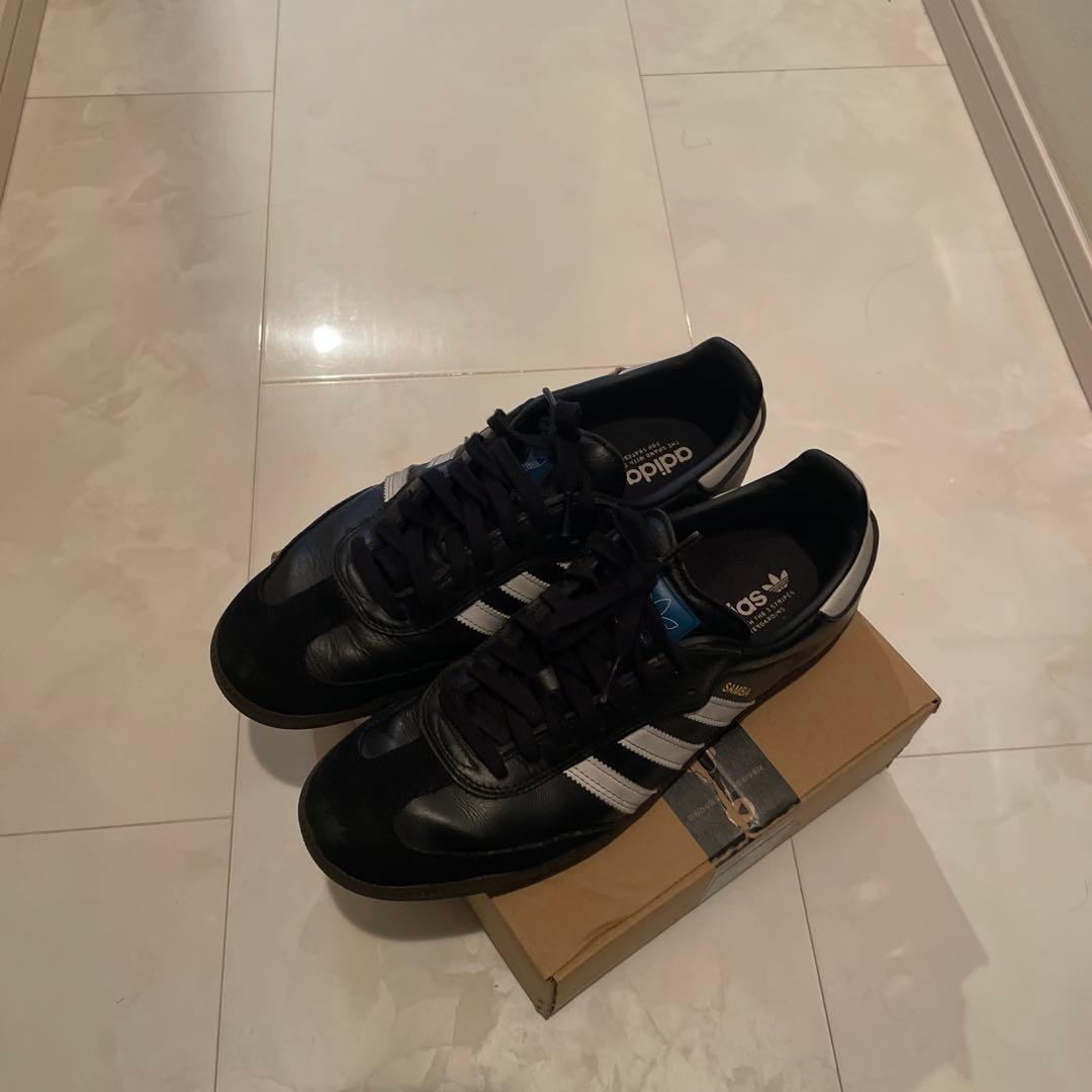 adidas sambaブラック/ホワイト 27cm