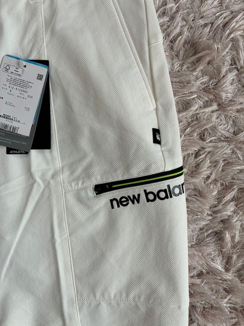 new balance ゴルフ　ストレッチショートパンツ ホワイト　サイズ5