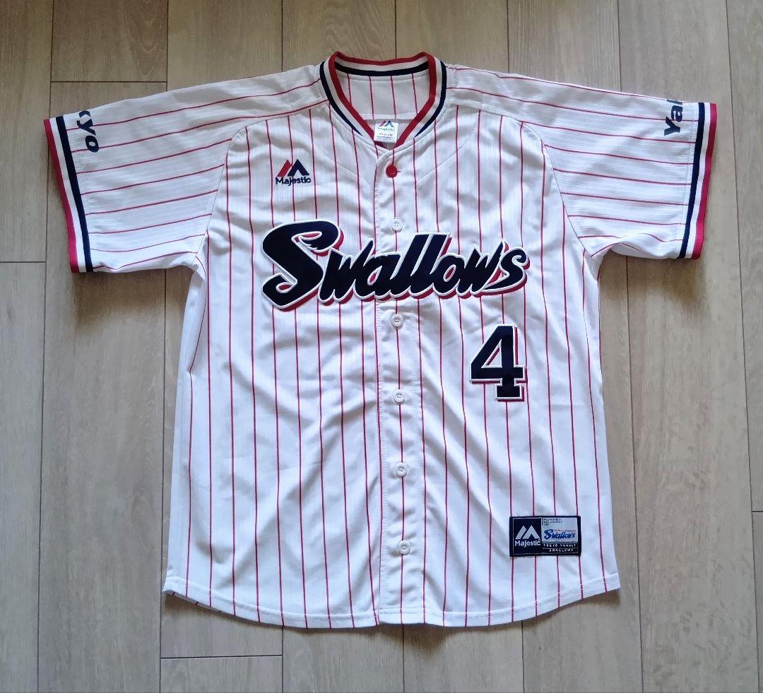 ヤクルト　スワローズ　バレンティン　ホーム　ユニフォーム　マジェスティック　M