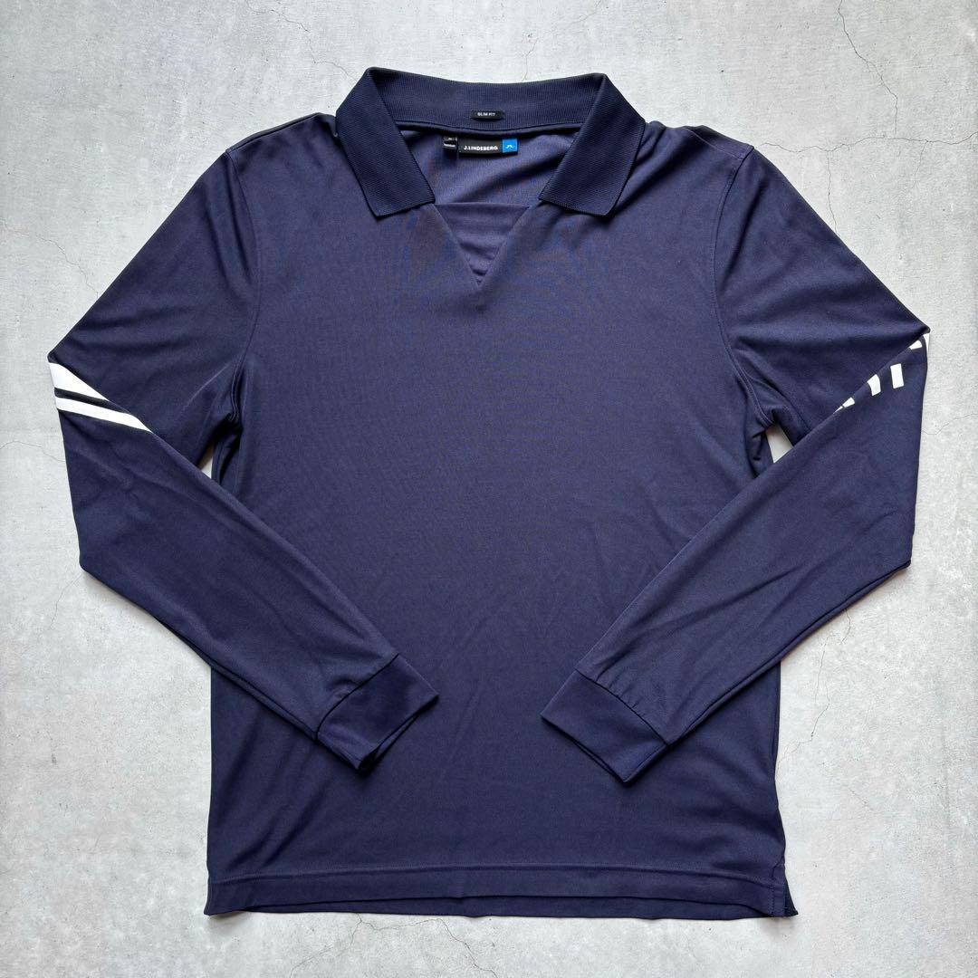 J.LINDEBERG ジェイリンドバーグ ポロシャツ ロゴ バックブリッジ M