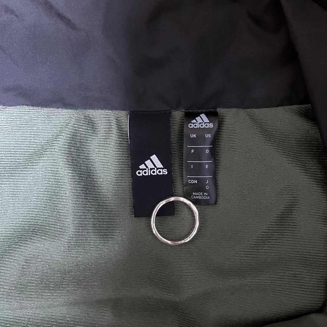 adidas ウィンドブレーカー上下セット 黒 オリーブ