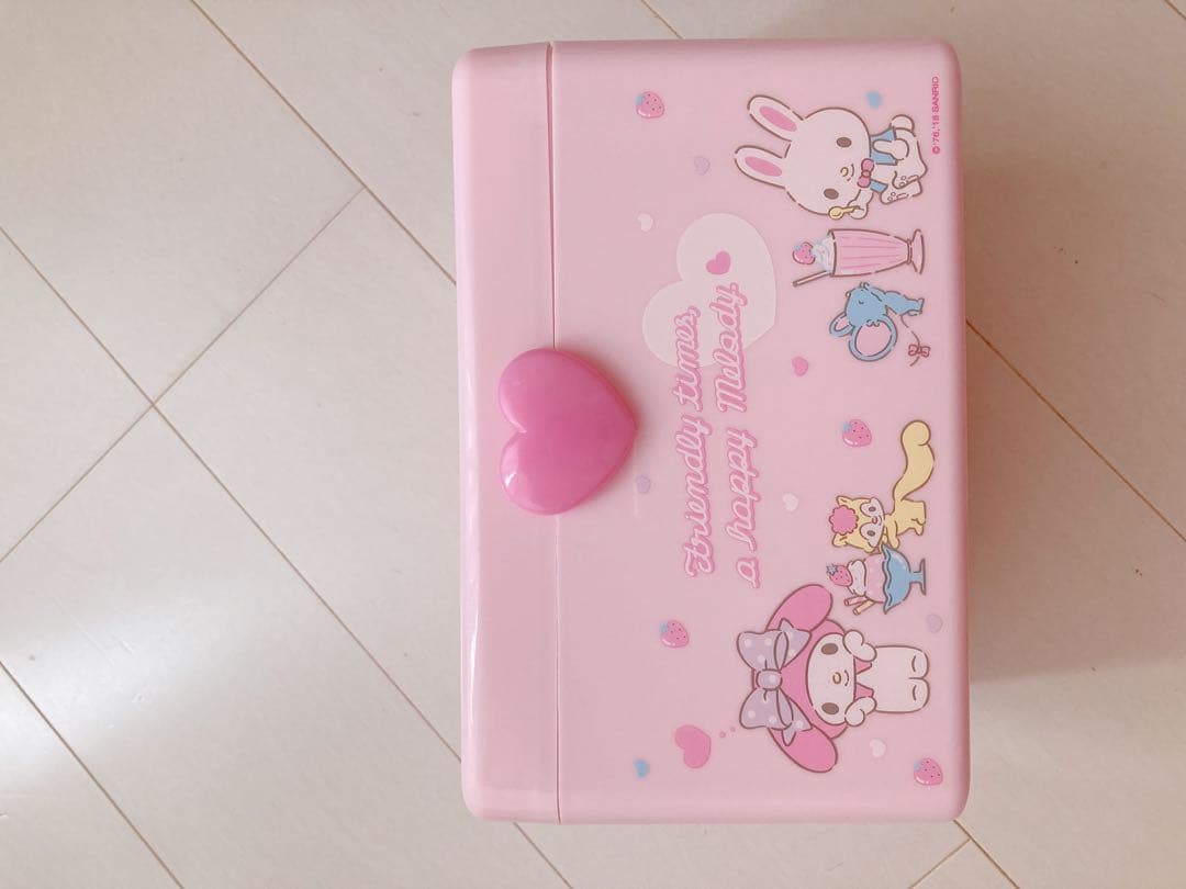 MY MELODY 収納ボックス ピンク　救急箱