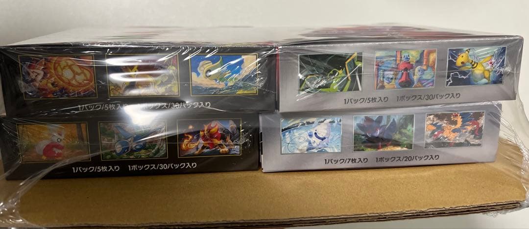 ポケモンカード シュリンク付き4BOX まとめ売り