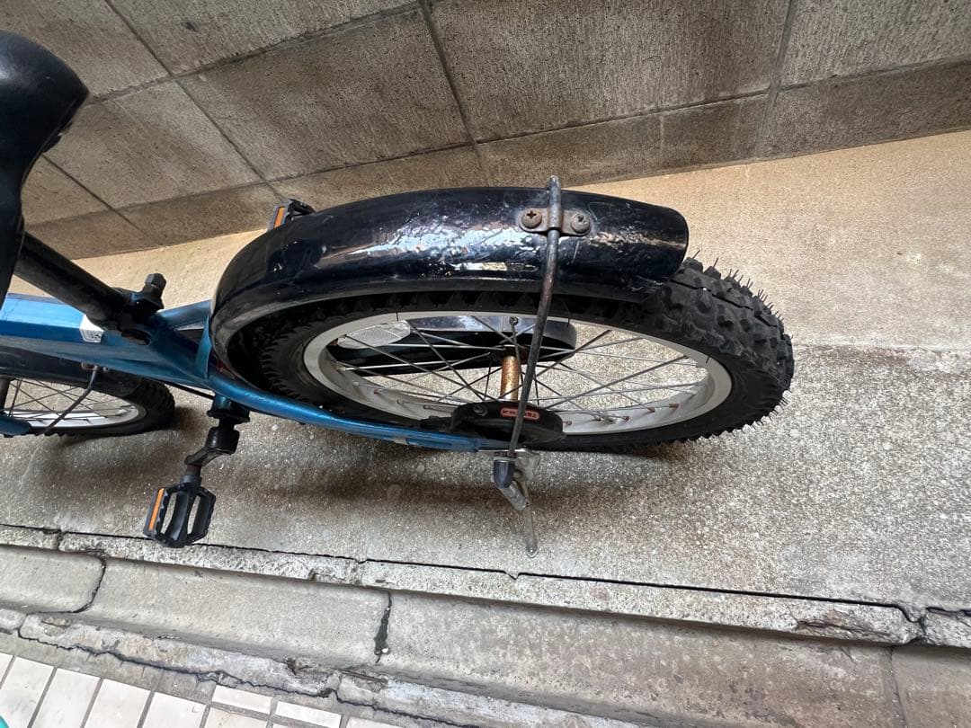 Jeep 子供用自転車 青 前カゴ付き　18インチ