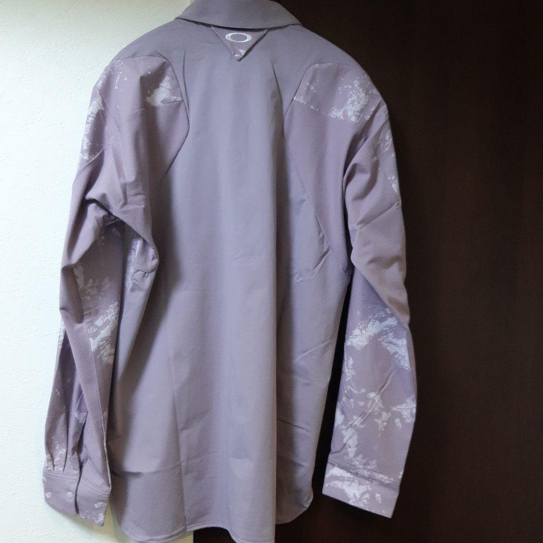 新品　オークリーゴルフ　メンズ　4WAYストレッチシャツ　スカルシリーズ　L