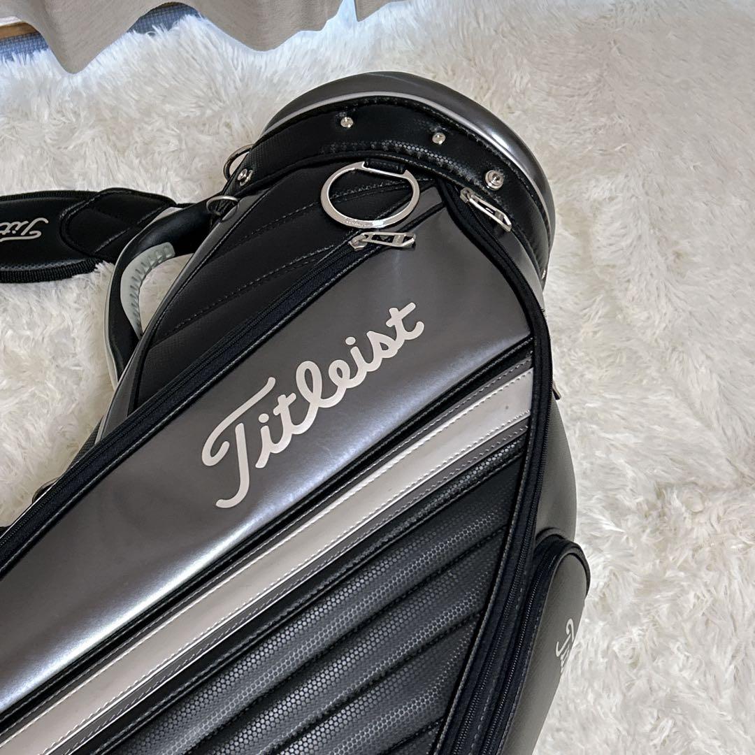Titleist タイトリスト キャディバッグ ブラック　シルバー　ゴルフバック