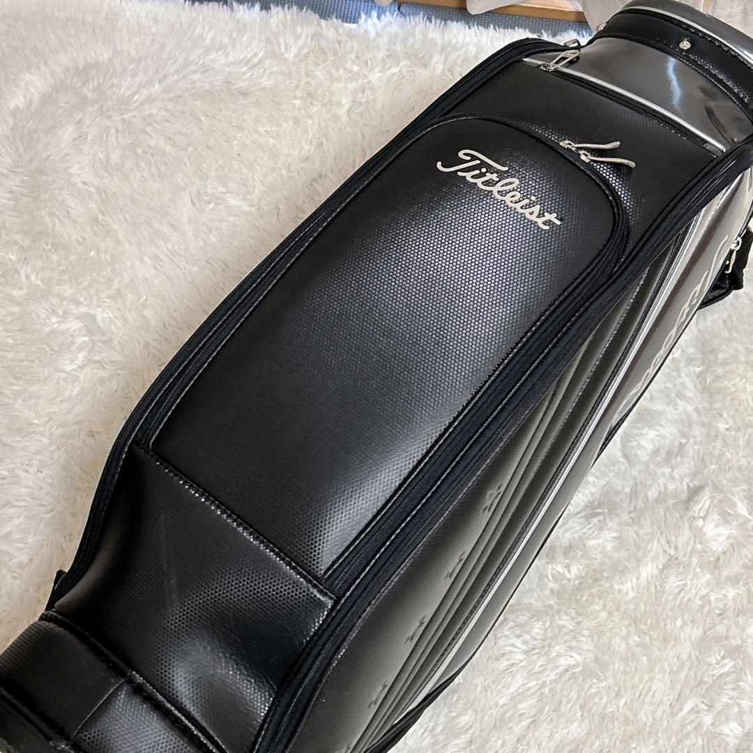 Titleist タイトリスト キャディバッグ ブラック　シルバー　ゴルフバック